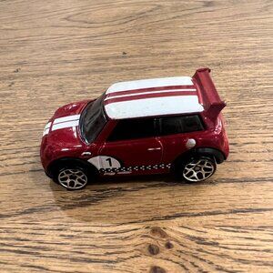 2011 Hot Wheels Red Mini Cooper S Challenge Diecast Toy Car